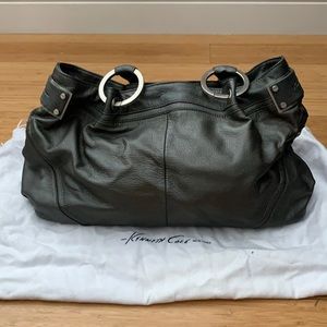 Kenneth Cole silver/gray purse